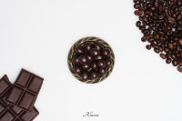 Kaffeebohnen umhüllt von edler Zartbitter-Schokolade
